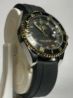 Rolex GMT Men’s Watch – Black Dial Black Strap - Image 3