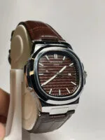 Patek Philippe Brown Textured Dial Men's Watch - Image 2